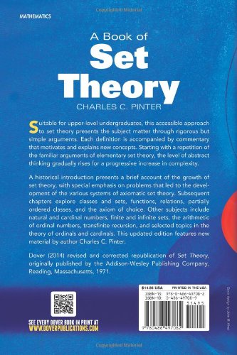 Buy A Book Of Set Theory Dover Books On Mathematics Book Online At Low Prices In India A Book Of Set Theory Dover Books On Mathematics Reviews Ratings Amazon In