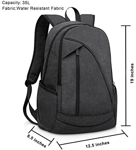 ibagbar-Water-Resistant-Laptop-Backpack-with-USB-Charging-Port-Fits-up-to-156-Inch-Laptop-and-Notebook