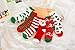Padgene 6 Pairs Pack Womens Christmas Warm Butter Soft Fuzzy Socks Crew Socks