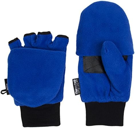Thinsulate 3M Fleece Pop Top Convertible Fingerless Gloves Mittens Women Kids