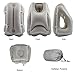 CUXUS Inflatable Travel Pillow, Airplane Pillow, Multifunctional Neck Pillow Portable Full Body and Head Support Pillow, Design for Airplanes, Cars, Buses, Trains (Grey)