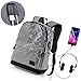 Wekine Slim Travel Laptop Backpack Business Anti Theft Computer Bag with USB Charging Port Headphone Hole,Water Resistant Large College Backpack for Students Fits 15.6 in Laptop Notebook MacBook 