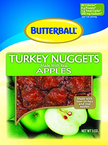 Butterball Apple Turkey Nuggets (Made With Real Apples) 3 oz - 3 Bags