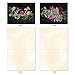 M2358TYB Chalk And Roses: 10 Assorted Blank Thank You Note Cards Featuring Chalkboard Styled Written Gratitudes Combined with Beautiful and Colorful Floral Sprays, w/White Envelopes.