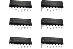 Jekewin 6 Pcs ULN2003 ULN2003A High-Voltage High-Current Seven Darlington Driver Transistor Arrays