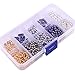 5 color 196 inch Ball Chain Necklaces 15 Foot - 3.2mm Ball (#6 Size) and 50 pcs ball chain connector clasps For Jewelry Findings Key Chains Tags Brag Tags Pendant Necklaces