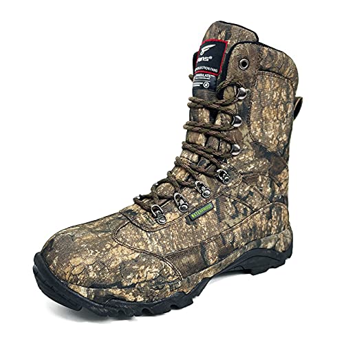 8 Fans Hunting Boots for Men,800g thinsulate Insulated Realtree Camo