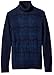 Calvin Klein Men's Ombre Stripe Cable Knit Turtleneck Sweater