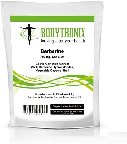 Brand New Pack of"Berberine" 750mg Capsules (Made in UK) [Several Sizes Available] (30)