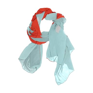 Mohado Red Paper Origami Heart With Wings Print Scarf