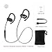 TaoTroncis Bluetooth Headphones, Wireless Earphones Running (12 Hour Music Playtimes, Soft Silicon Earhooks, Inner Nano-Coating Sweat-Proof)