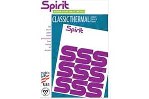 Spirit® Classic Thermal Tattoo Transfer Paper 8.5" X 11" - 100 Sheets, Tattooing Stencil Paper, Proudly made in the USA