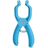 Safety Eye Tool Auxiliary Tool, Plastic Blue Safety Eye Pliers for Attaching Safety Eyes Supplies Snapper Tool Crochet Animal Safety Eye Tool for Amigurumi Stuffed 5-30mm Plush Toy Eyes Making