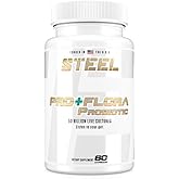 Steel Supplements Pro+Flora Probiotic | 14 Probiotic Blend for Men and Women | Gut Health, Immune Health, Microflora Support | 60 Day Supply