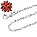 DSS 925 Sterling Silver Necklace for Women, Singapore Chain 1.2mm, Lobster Claw Clasps, Sterling Silver Chain, Italian Jewelry for Women, 22in