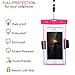 KATTEONG WCH8315 Water-Proof Case Dry Bag Cell Phone Pouch with Military Lanyard Strap for Kayaking Skiing Sledding, Best Water-Proof Case for iPhone 7/6/6S Plus/5S/SE, Samsung Galaxy S7 - Pink