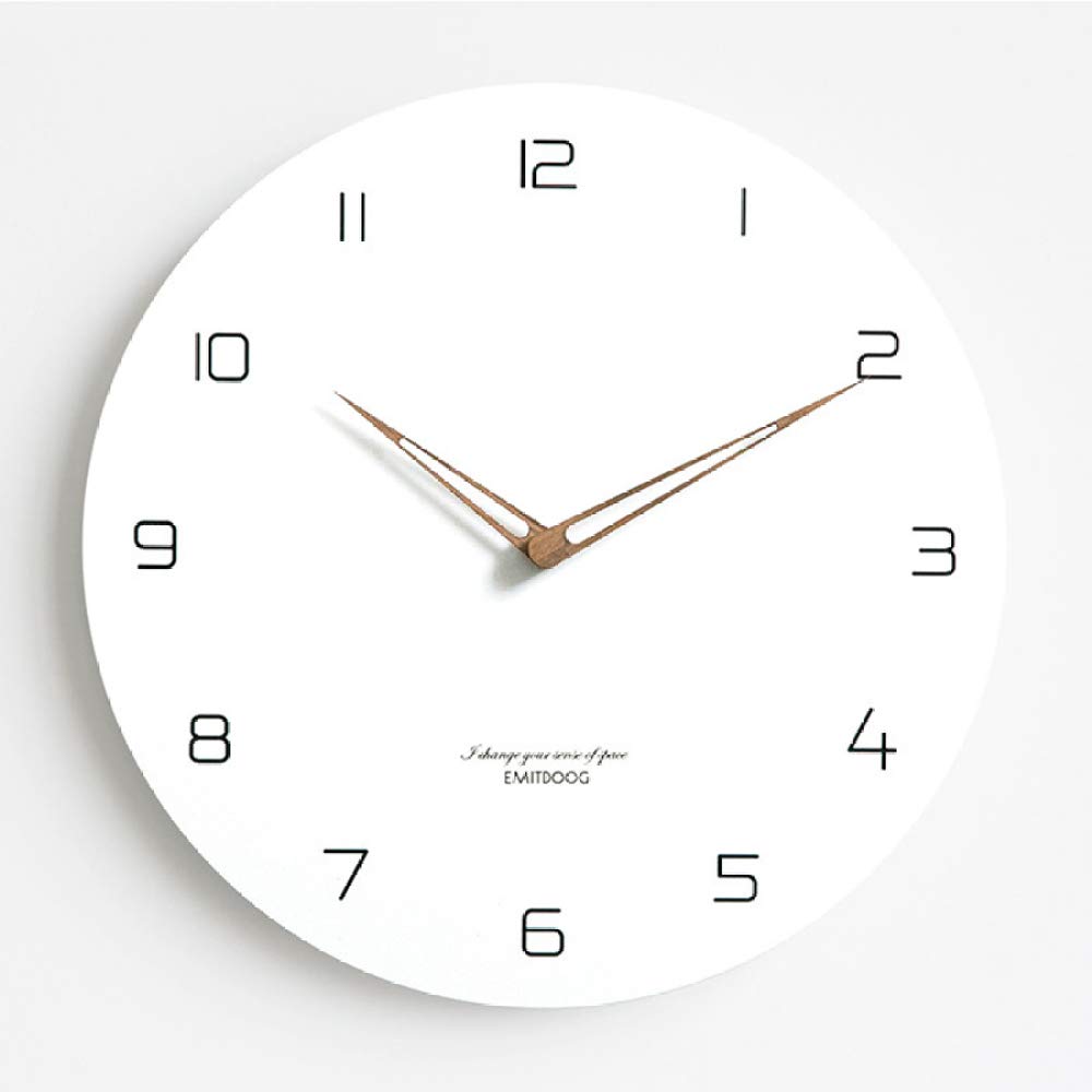 QINGQING Wall Clock Elegant Quartz Wall Clock Silent Creative White Barber Shop Nixie Clocks Watch W