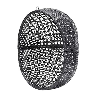 Egg Chair X-Large Outdoor Indoor Hanging Egg Chair with Stand Rattan Wicker Porch Swing with UV Resistant Blue Cushion… 51BGiwuWlrL