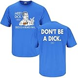Detroit Lions Fans. Don't be A Dick Blue T-Shirt (S-5X)