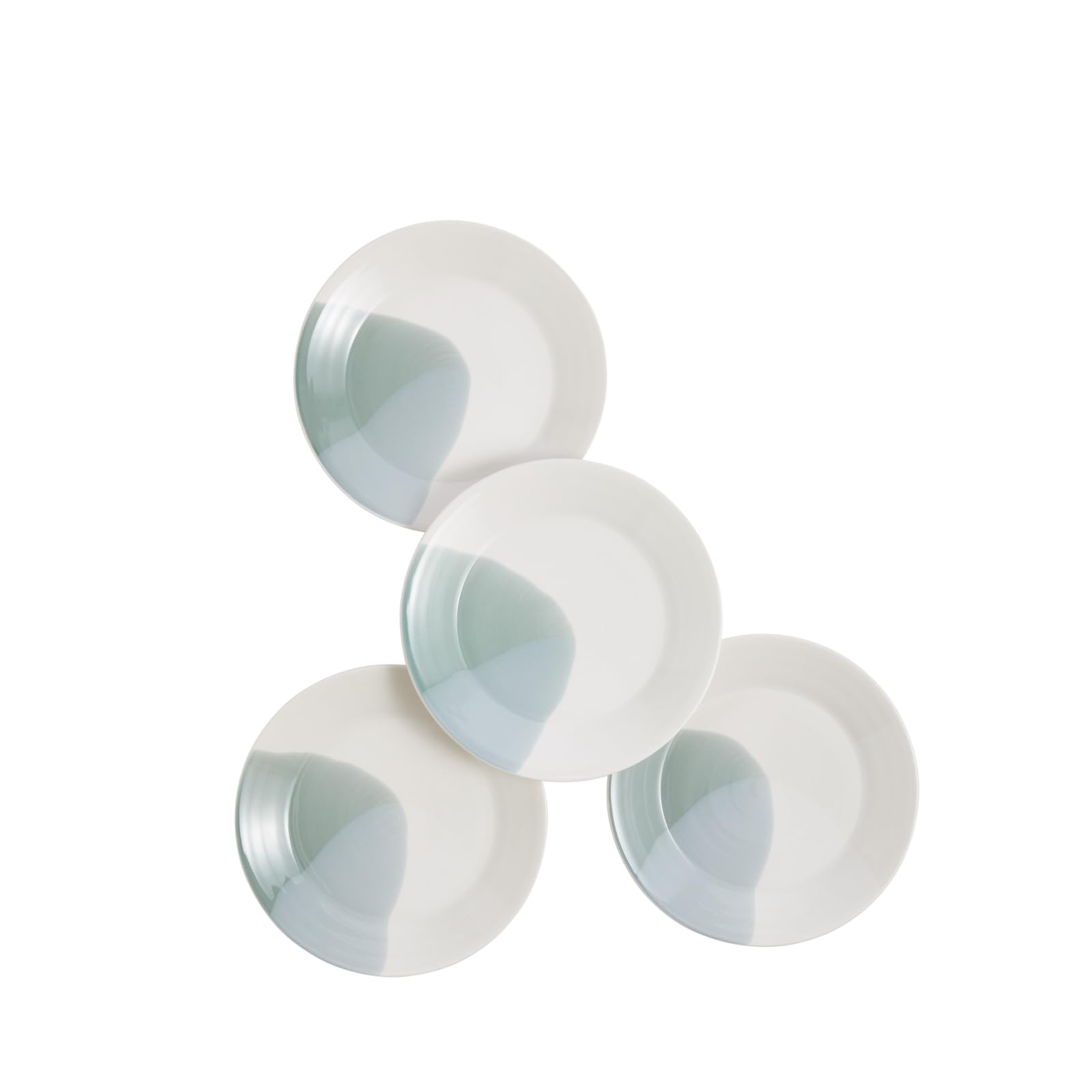 Signature 1815 Set of 4 24cm Plates, Green