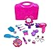 Fajiabao Make up Toy Pretend Play Girls Toys Set, Makeup Toy with Mirror Hairdryer and Styling Accessories Pink for Kids Children Christmas Birthday Gift