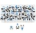 XINGYHENG 100pcs 6 Pin DPDT Self-Locking Power Micro Push Button Switches 8mmx8mm