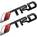 Deselen - LP-BS10 - Toyota TRD Car Emblem Chrome Stickers Decals Badge Labeling for Fj Cruiser, Supercharger, Tundra, Tacoma, 4runner,Yaris,Camry, Pack of 2 (Black)