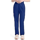 Dickies EDS Signature Scrubs for Women, Elastic Waist Pull-On Cargo Pants for Women in Soft Brushed Poplin - 86106