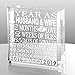 KATE POSH First, 1 Year as Husband and Wife Paperweight and Keepsake - Includes 2021 (Marriage Year) and 2022 (1st Anniversary Year) - 1st for Couples