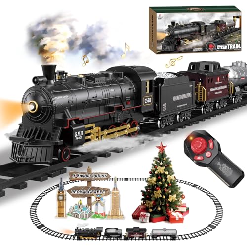 Black Rechargeable Remote Control Train