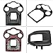 Qiilu Car Center Console Panel Trim, Carbon Fiber Control Shift Knob Panel Frame Cover Sticker Interior Trim for Alfa Romeo Giulia/Stelvio