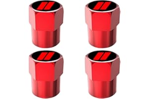 SOAPOP 4Pcs Tire Valve Stem Caps Explosion Valve Cover Aluminum Alloy Compatible with Dodge Challenger Charger Durango Avenger RedRed