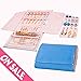 Travel Jewelry Organizer Roll Necklace, Earrings, Rings, Bracelet, Jewelry Case Bag for Journey (8.1