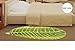 Luxbon Green Leaf Shaped Oval Bathmat Living Room Carpet Bedroom Rug Washable Rugs Home Decorator Floor Rug and Carpets(27.5