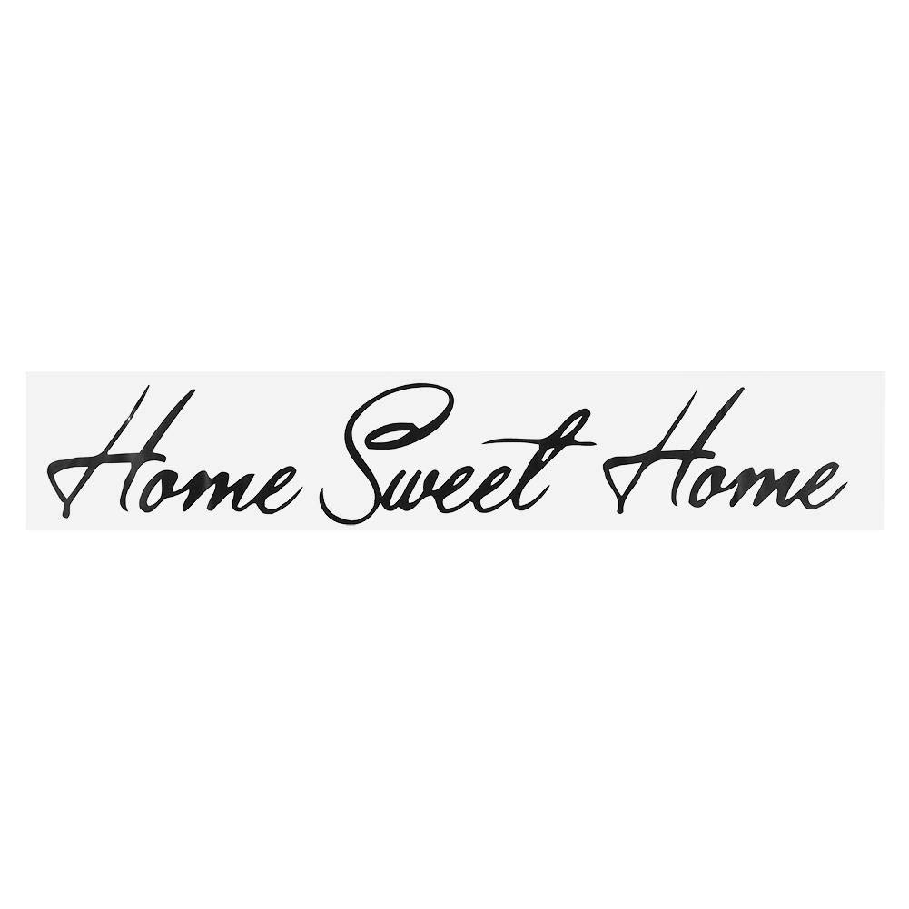 Taidda End of Year English Letter Phrase Wall Sticker, Black PVC Wall Sticker Sweet Home Art Decal Home Room Decoration Removable Self Adhesive Waterproof Tile Stickers