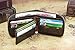 Admetus Men's Genuine Leather Short Zip-around Bifold Wallet