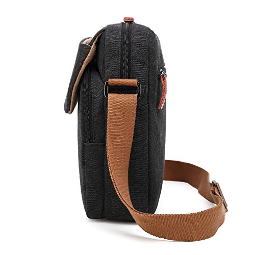 image for CoolBELL 10.6 Inches Shoulder Bag Canvas Messenger Bag iPad Carrying C