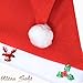 1 Dozen Fancy Santa Hats with 1 Dozen Jingle Bell Necklaces for Christmas Party-ONE SIZE FITS ALL