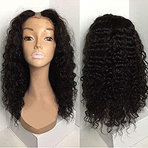 Black Beauty Wig Malaysian Virgin Human Hair U Part Wigs Curly None Lace Upart Wigs Curly Human Hair U Openging Wigs for Black Women (16 inch)