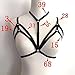 Hunputa New Alluring Womens Harness Bra Elastic Cage Bra Strappy Hollow Out Bra Bustier (XL, Black)