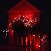ER CHEN 165ft Led String Lights, 500 Led Fairy Starry Lights on 50M Silvery Copper Wire String Lights for Christmas (Red)
