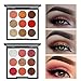 Eyeshadow Palette Makeup Matte Shimmer 9 Colors High Pigmented Cosmetic Eye Shadows (C)
