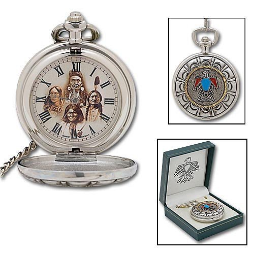 Native American Indian Pocket Watch and Chain Watch Central