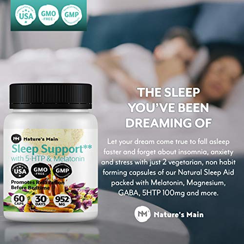 NM Nature's Main Sleep Aids for Adults Extra Strength with Melatonin, L