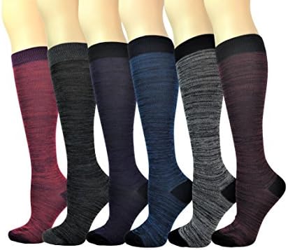 Women's Soft Knee High Socks,Casual, Multi Color Value