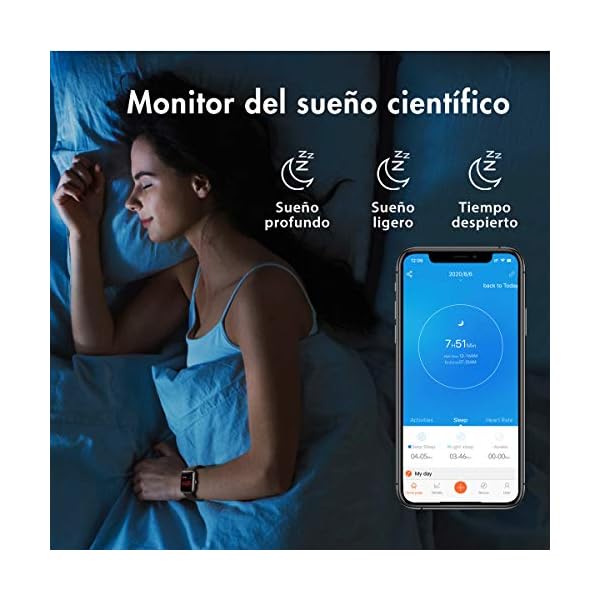 PUTARE Smartwatch, Relojes Inteligentes Impermeable IP68 para Mujer Hombre  niños, Reloj de Fitness con Monitor de… - topshoppingtopic.com