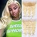 Dorabeauty Blonde Bundles with Frontal Closure Blonde #613 Body Wave 100% Brazilian Human Hair (14 Inch, One Frontal)