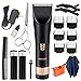 Warmlife Hair Clippers for Men, Professional Barber Clippers for Hair Cutting Kit, Cordless Hair Trimmer for Men with Apron, Scissors, Combs and Portable Bag