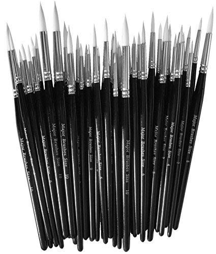 Major Brushes Assorted Synthetic Sable Brushes (3 Class Packs of 50)