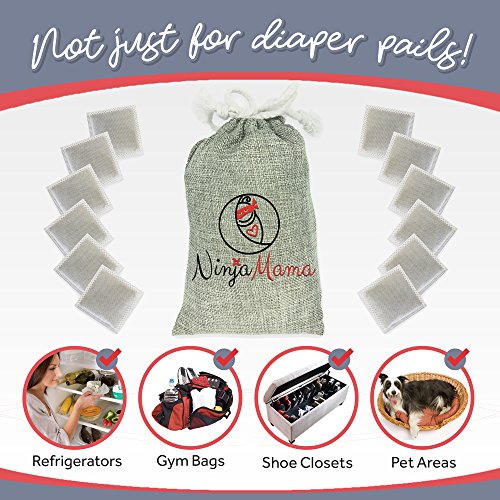 Diaper Pail Deodorizer. Compatible with Most Pails Bamboo Carbon